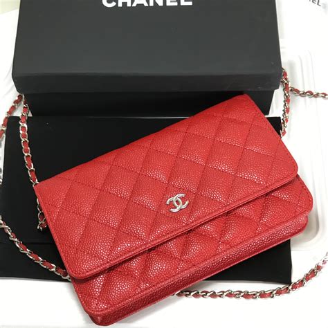 chanel trendy cc woc red|Chanel wallet on chain price.